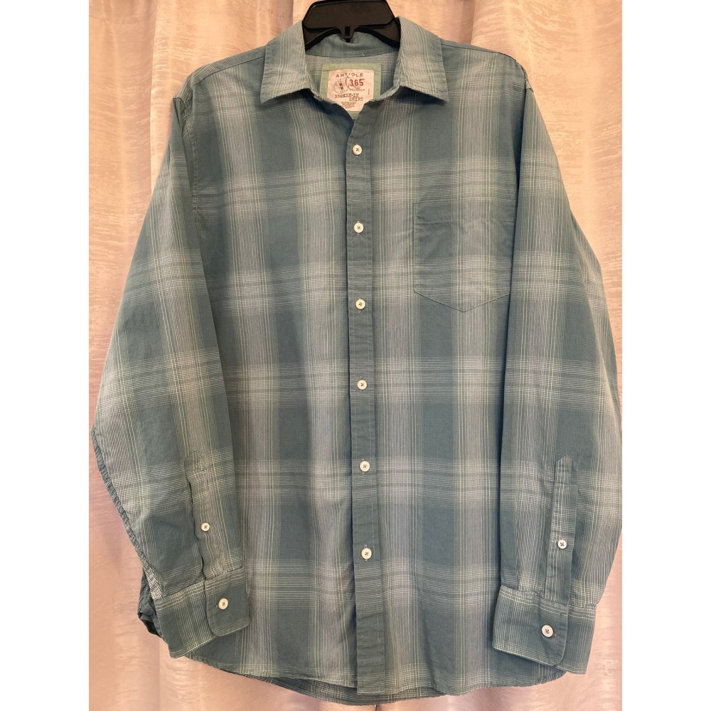 Article 365 Broken-In‎ Shirt Plaid Long Sleeve Button Up Casual Medium